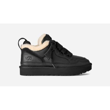 UGG® Lowmel LTHR-sneaker in Black, Maat 37, Leder