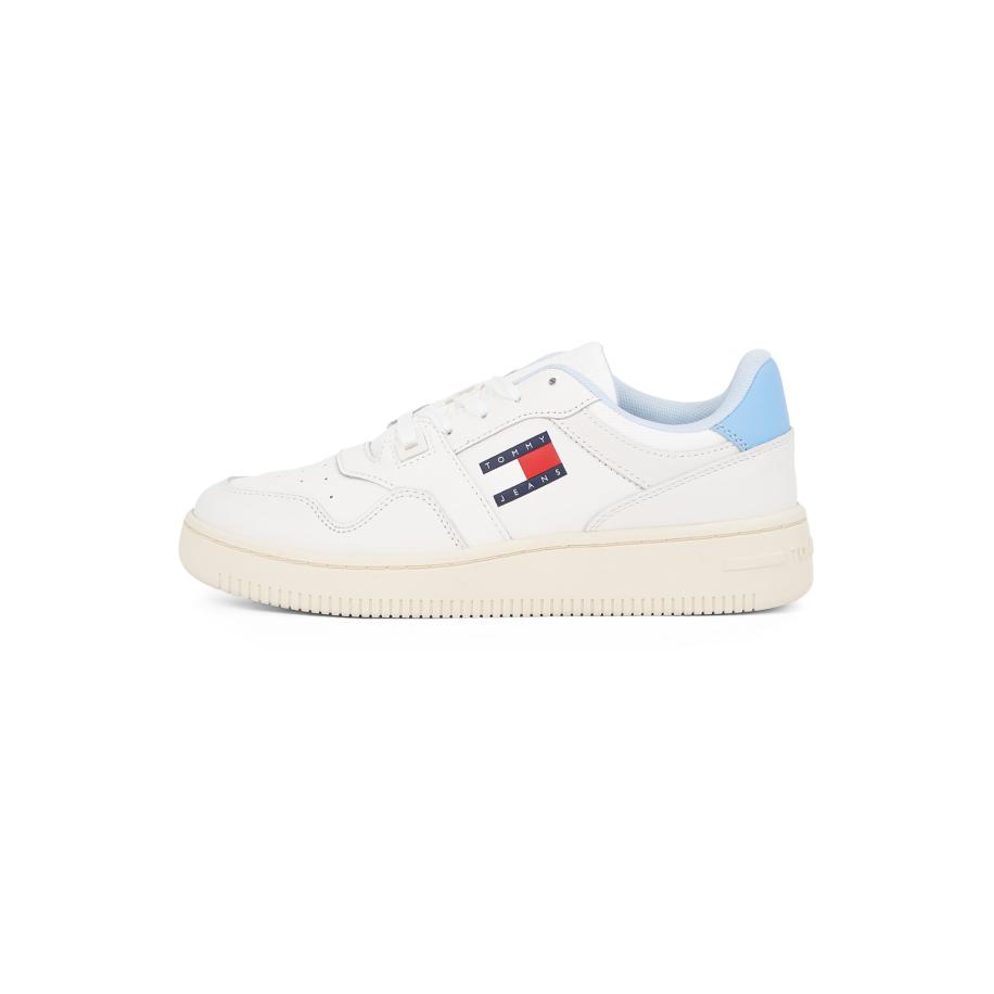 Tommy Jeans Tommy Jeans Sneakers laag Retro Basket Ess Meg 3A3 navy / lichtblauw / rood / wit -