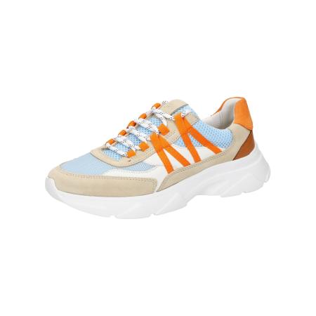 Sioux SIOUX Sneakers laag beige / lichtblauw / oranje / wit