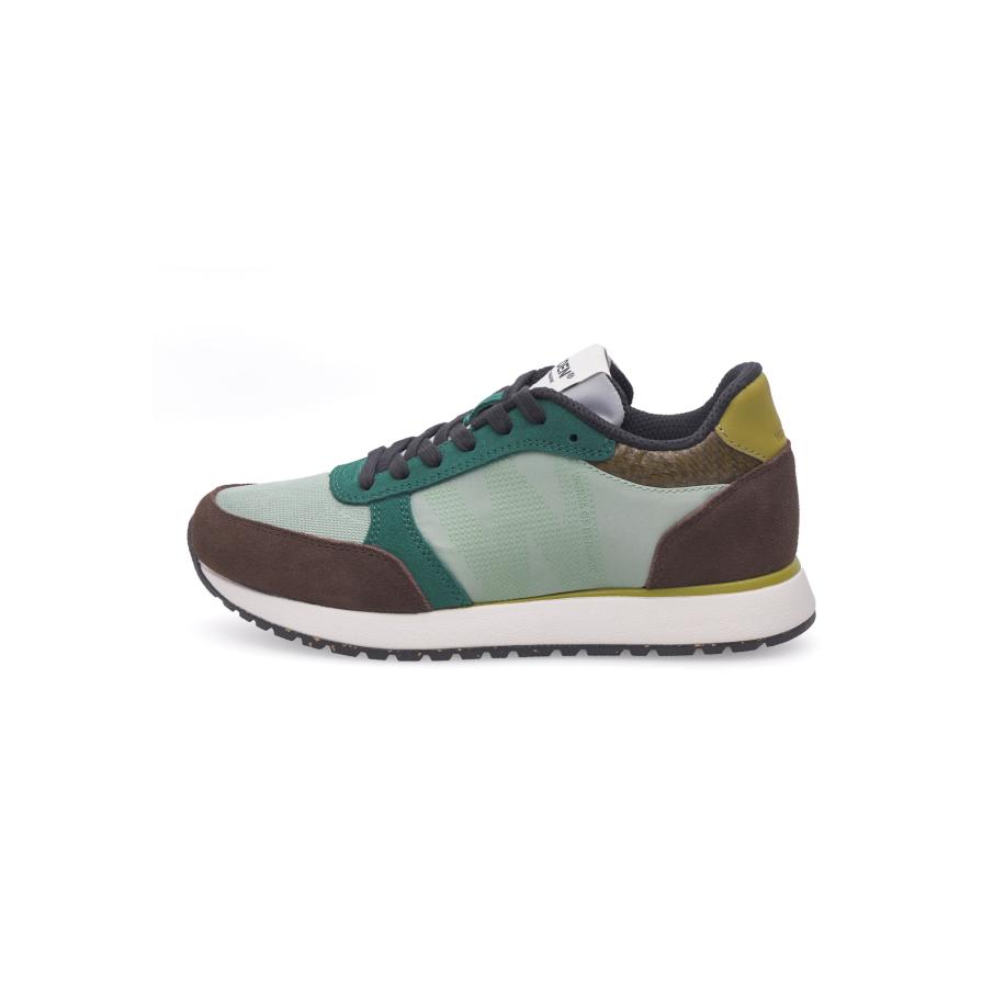 Woden WODEN Sneakers laag Ronja chocoladebruin / olijfgroen / mintgroen / donkergroen / zwart / wit -