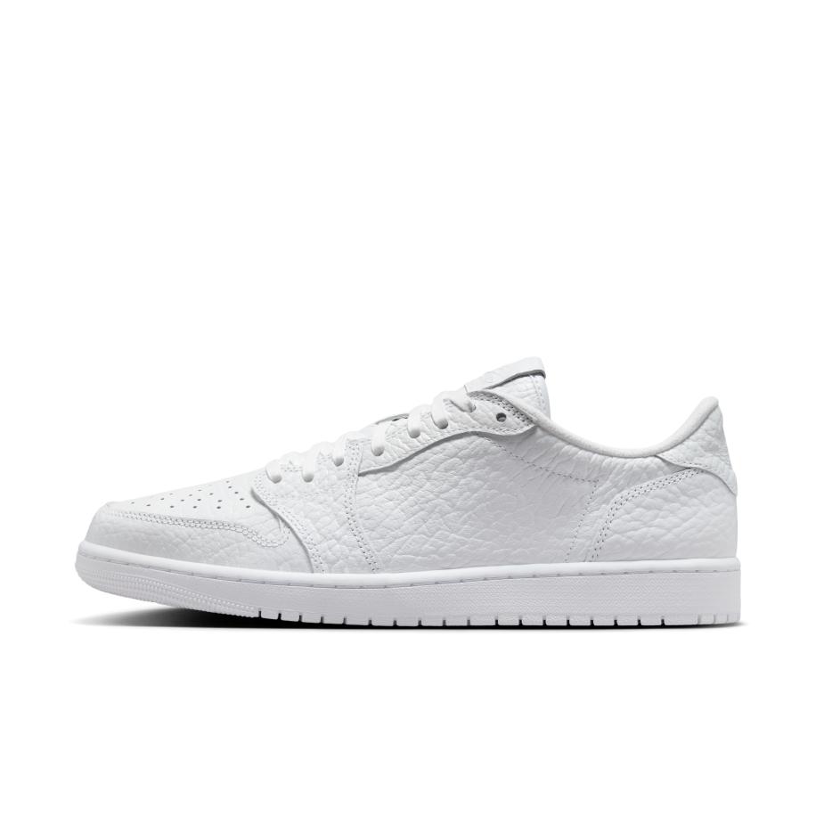 Air Jordan 1 Retro Low schoenen zonder Swoosh voor heren - Wit Wit