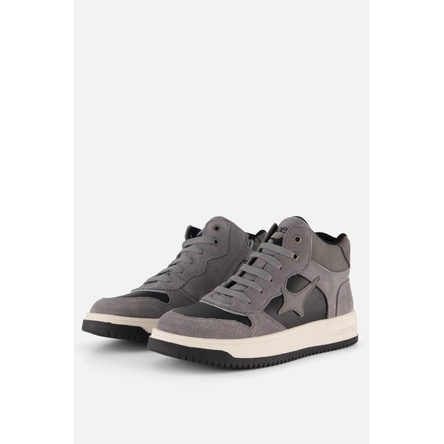 Shoesme New Outsole Sneakers grijs Suede Grijs