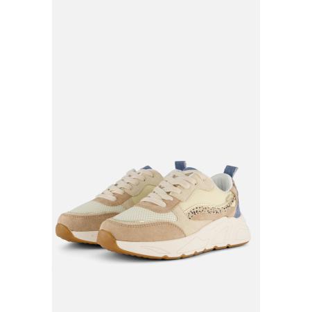 POSH by Poelman Charlie Sneakers beige Textiel