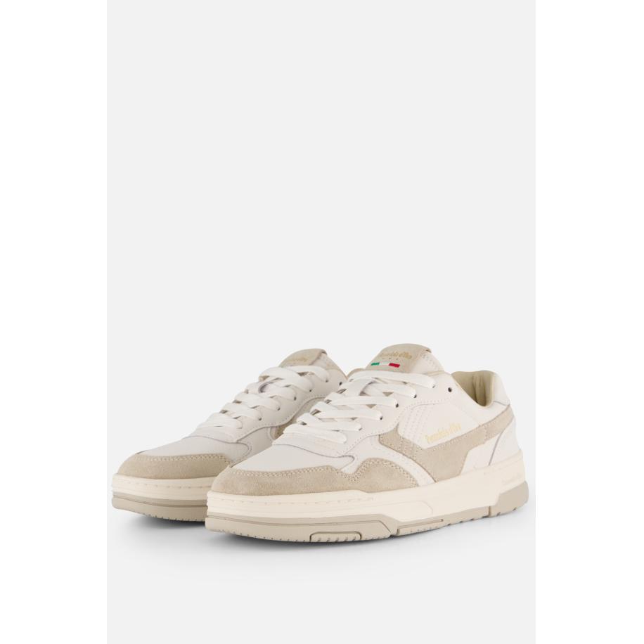 Pantofola d'Oro Coppa Sneakers wit Suede Wit