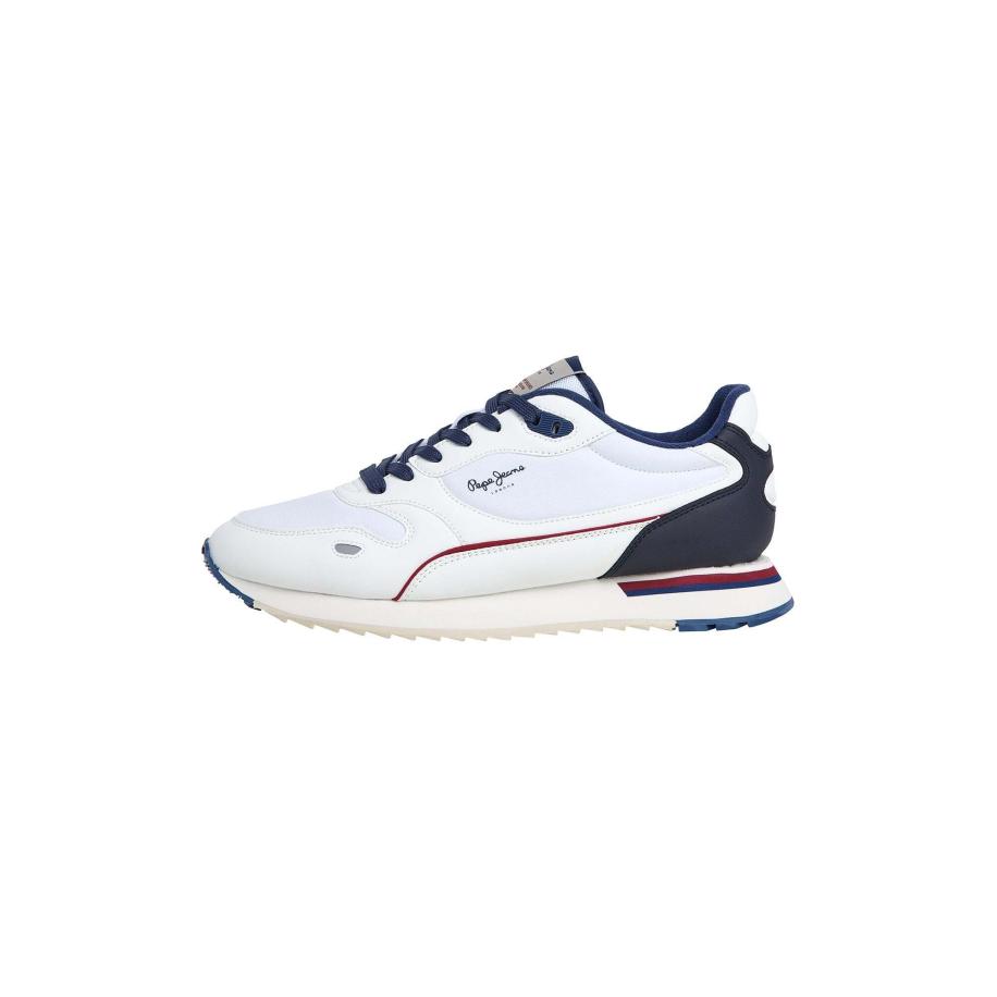Pepe Jeans Pepe Jeans Sneakers laag Bexley South donkerblauw / karmijnrood / wit -