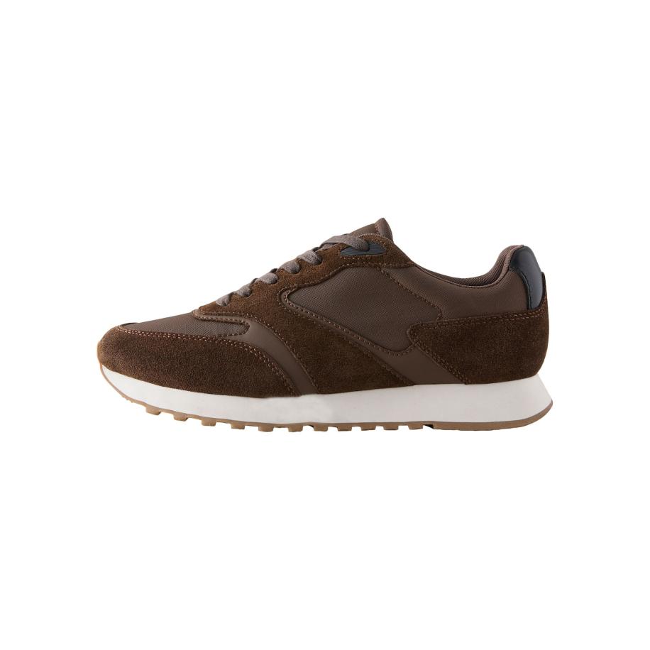 Next Next Sneakers laag bruin / zwart -