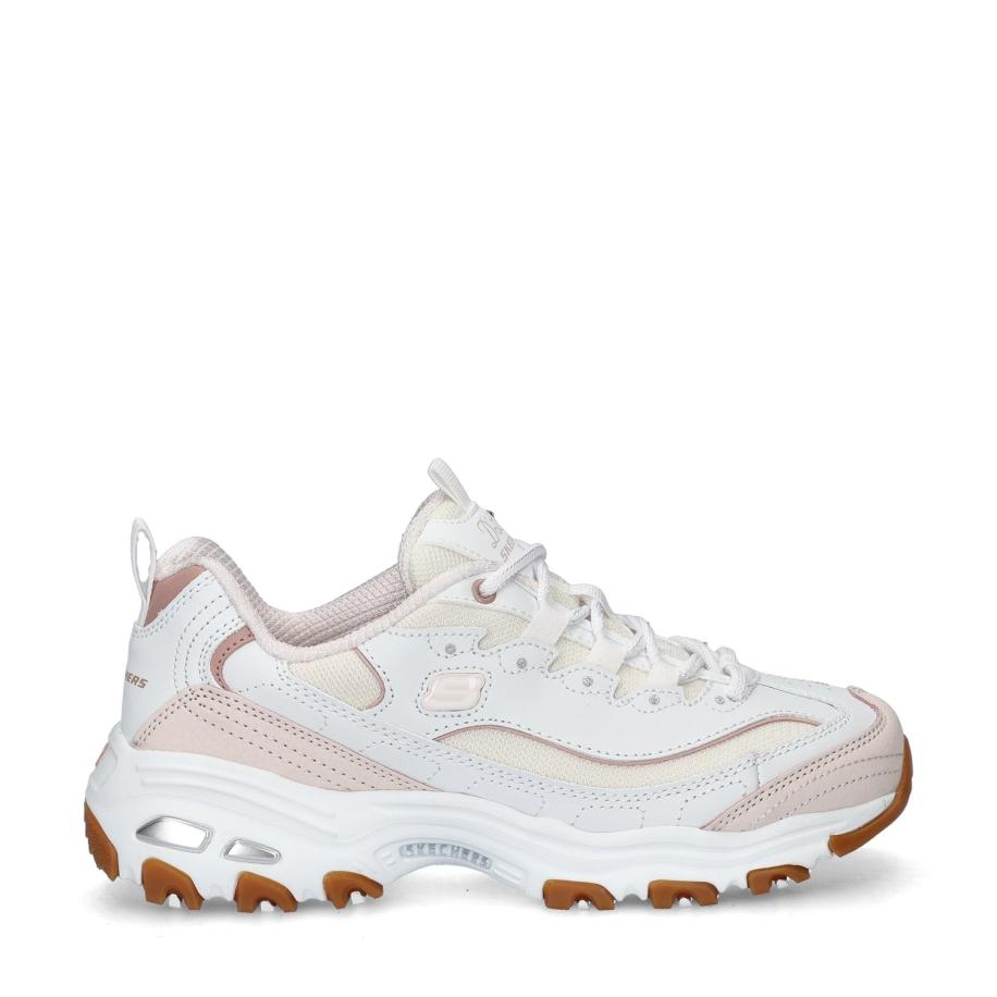 Skechers D'Lites Popular Vote dad sneakers Wit 486026 Wit