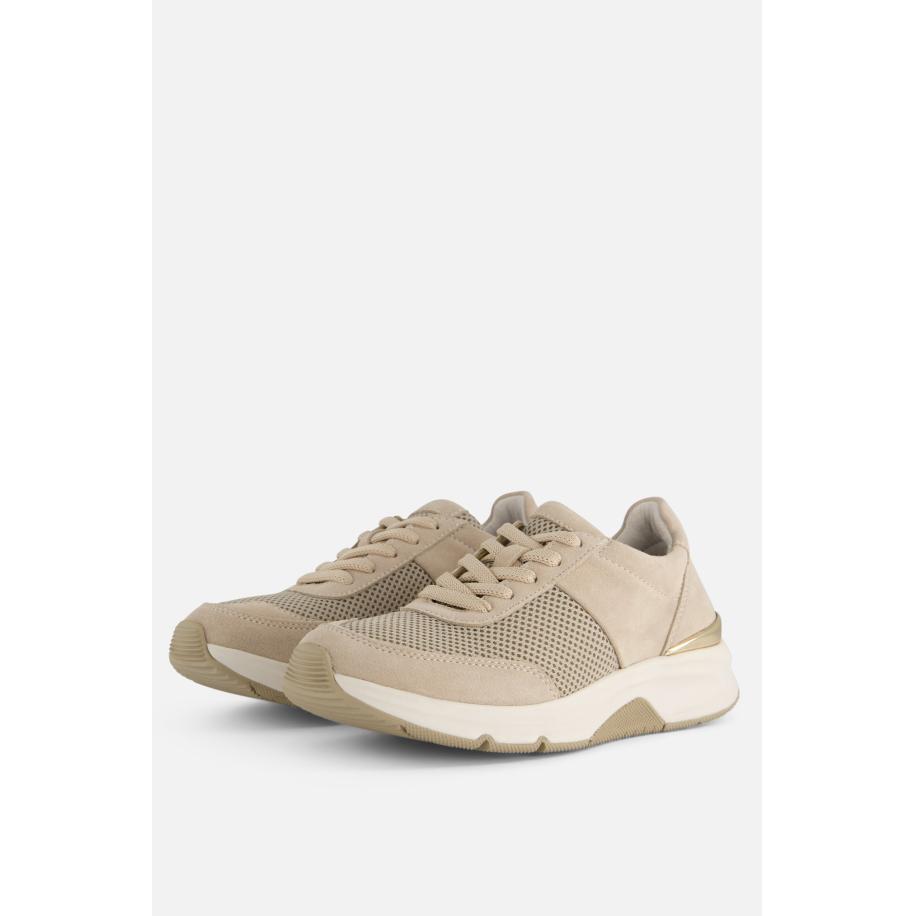 Gabor Rollingsoft Sneakers beige Suede Bruin