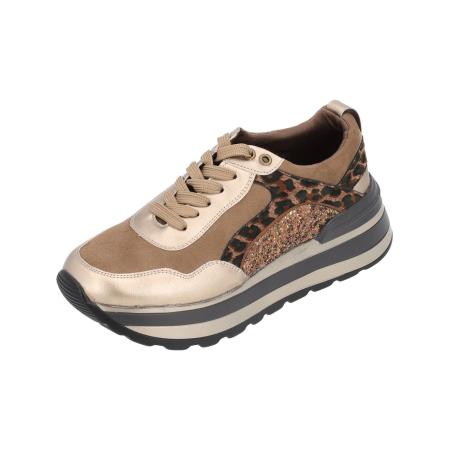 Palado Palado Sneakers laag Tialha bruin gemêleerd / goud