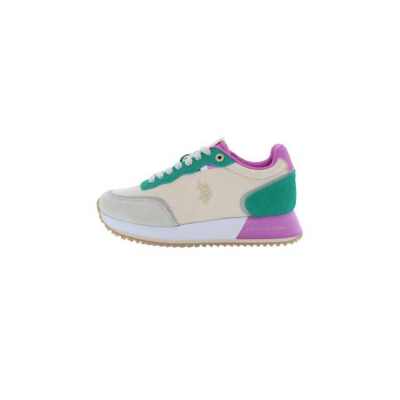 U.S. Polo Assn. U.S. POLO ASSN. Sneakers laag beige / groen / fuchsia