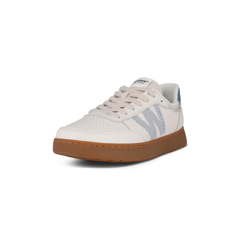 Woden WODEN Sneakers laag lichtbeige / blauw -
