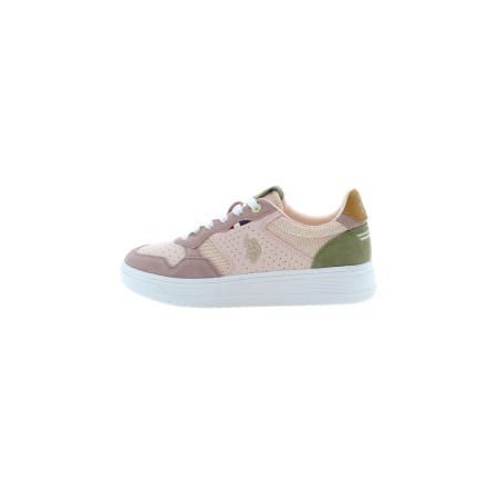 U.S. Polo Assn. U.S. POLO ASSN. Sneakers laag lichtbruin / olijfgroen / rosé