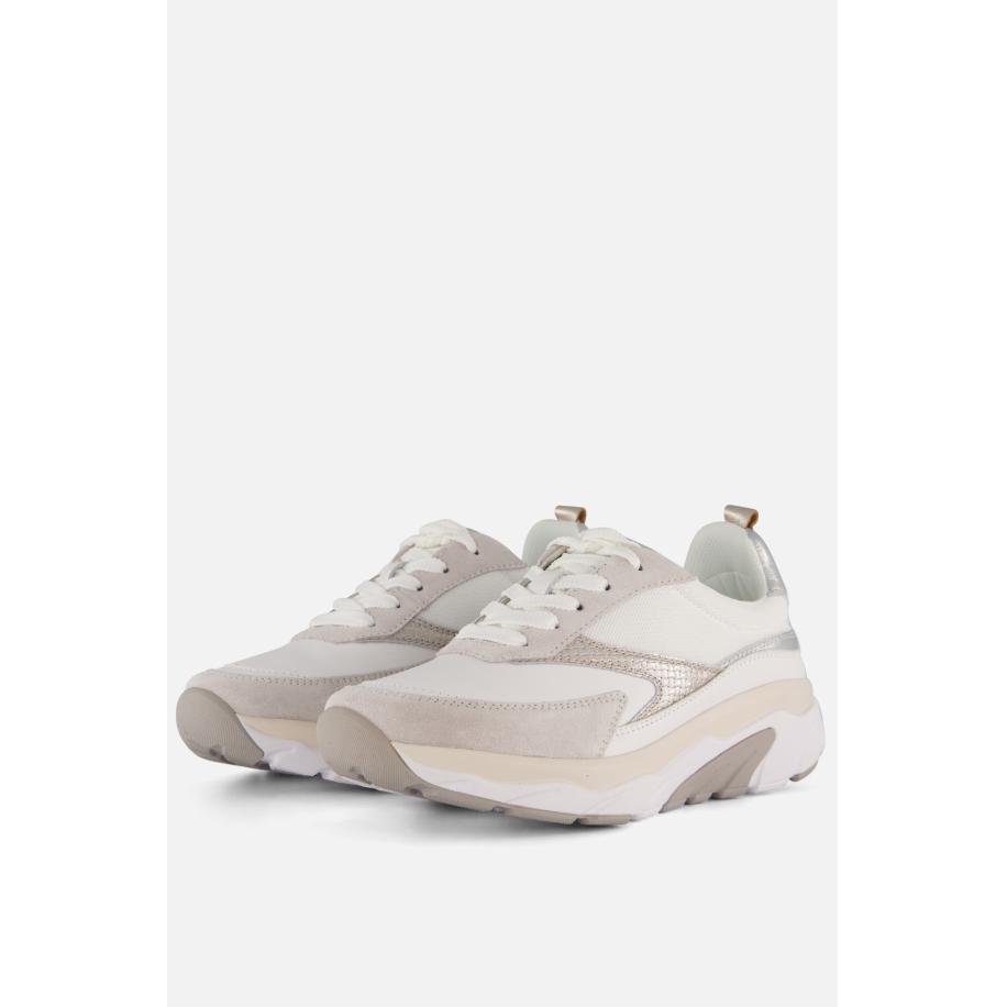 Gabor Rollingsoft Sneakers wit Leer Wit
