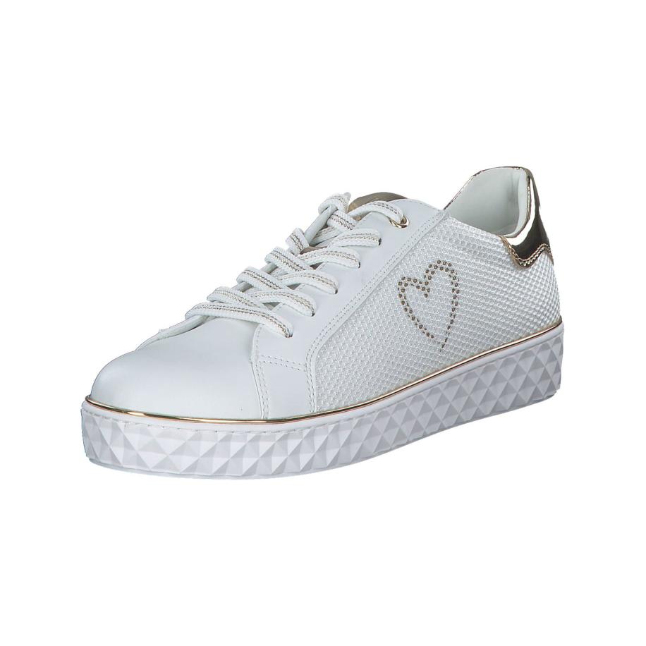 Marco Tozzi MARCO TOZZI by GUIDO MARIA KRETSCHMER Veterschoen goud / wit -