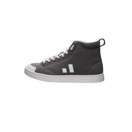 Ethletic Ethletic Sneakers hoog antraciet / wit