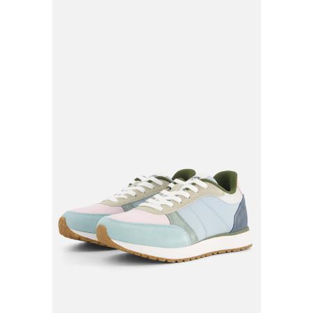 Woden Ronja Color Blocked Sneakers blauw Leer