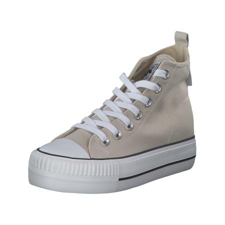British Knights BRITISH KNIGHTS Sneakers hoog KAYA beige / zwart / wit