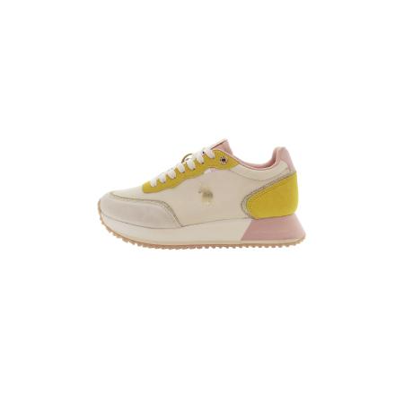 U.S. Polo Assn. U.S. POLO ASSN. Sneakers laag beige / neongeel / pastelroze