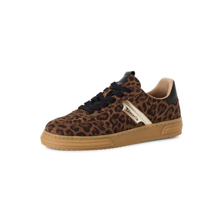 Tamaris Sneakers laag bruin / goud / zwart
