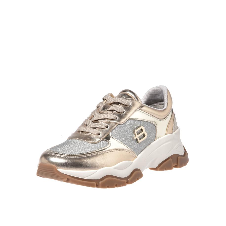 Baldinini BALDININI Sneakers laag goud / zilvergrijs / wit -