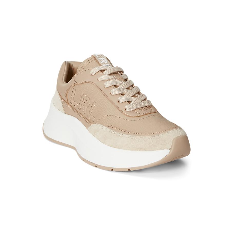 Lauren Ralph Lauren Lauren Ralph Lauren Sneakers laag sand -