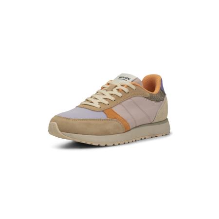 Woden WODEN Sneakers laag Ronja camel / lichtblauw / oranje / rosa