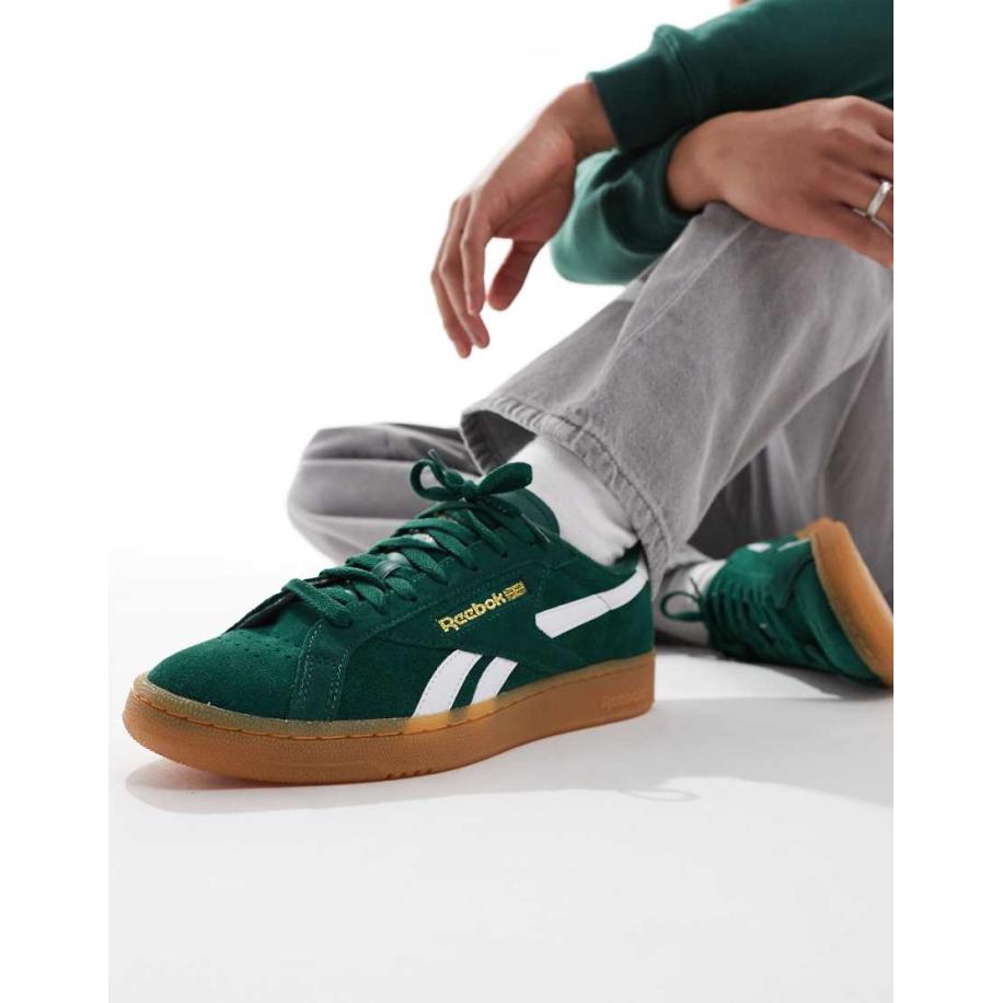 Reebok - Club C Grounds - Suède sneakers met rubberen zool in groen Groen