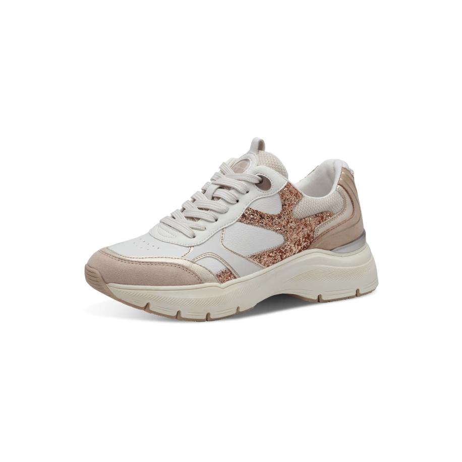 Tamaris Tamaris Sneakers laag poederroze / oudroze / wit -