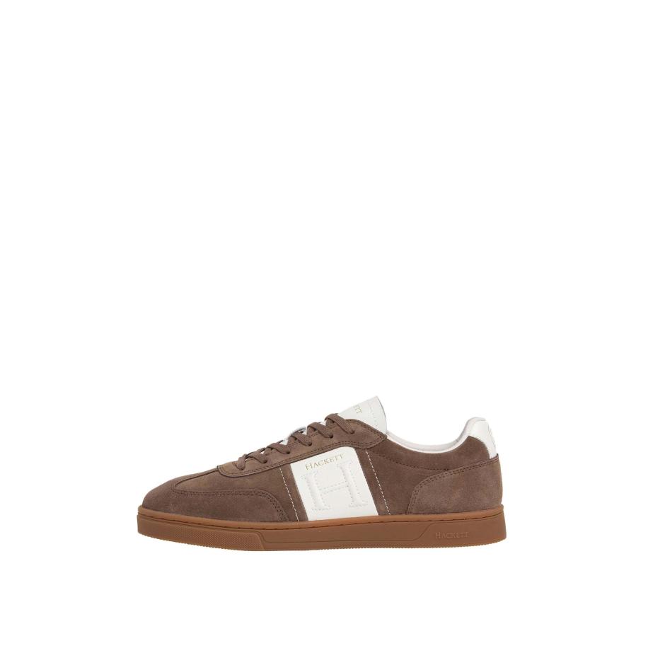 Hackett London Hackett London Sneakers laag Harper League bruin / goud / wit -