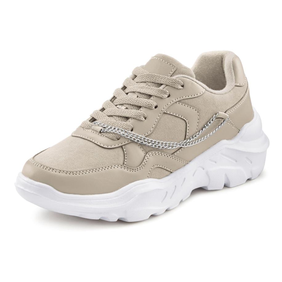 Lascana LASCANA Sneakers laag donkerbeige -
