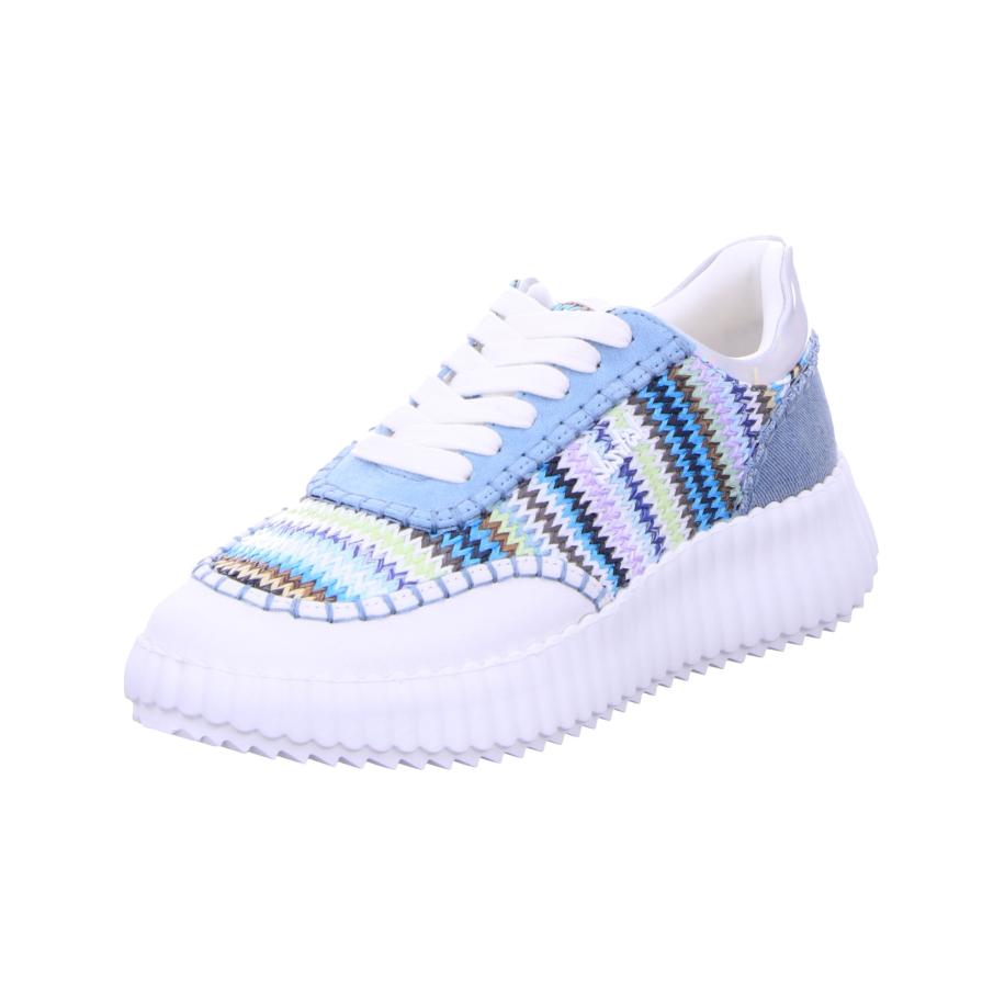 LA STRADA Sneakers laag hemelsblauw / lichtgroen / lavendel / wit Blauw