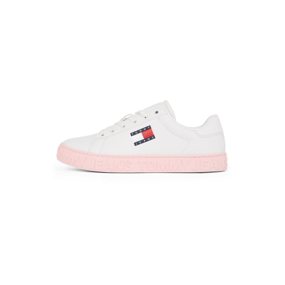 Tommy Jeans Tommy Jeans Sneakers laag Essential ecru / navy / rood -