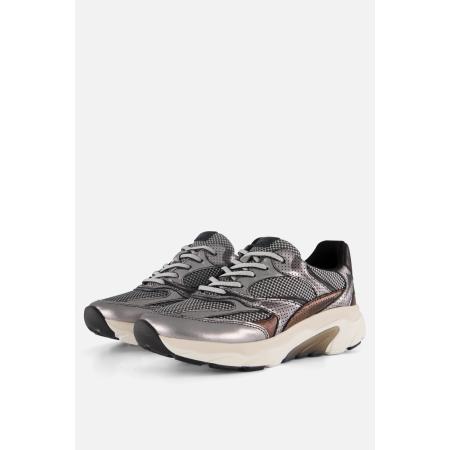 Gabor Rollingsoft Sneakers zilver Textiel