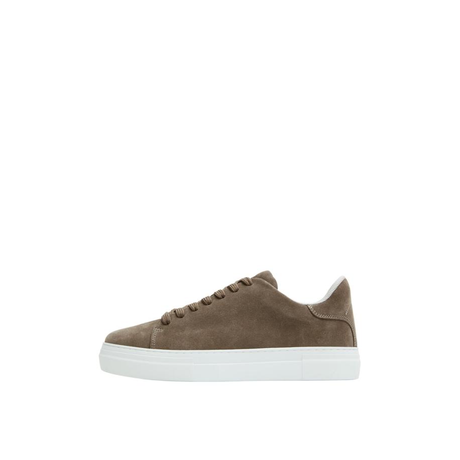 Selected SELECTED Sneakers laag SLHDAVID bruin -