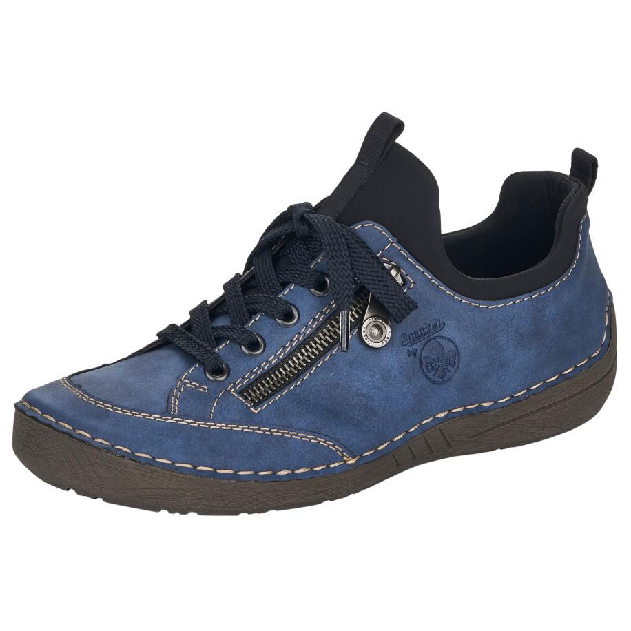 Rieker Rieker Slip-on donkerblauw / zwart Bruin