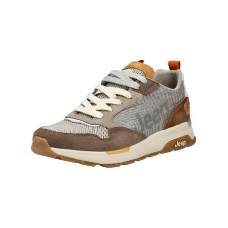 Jeep Jeep Sneakers laag bruin / cognac / grijs / lichtgroen
