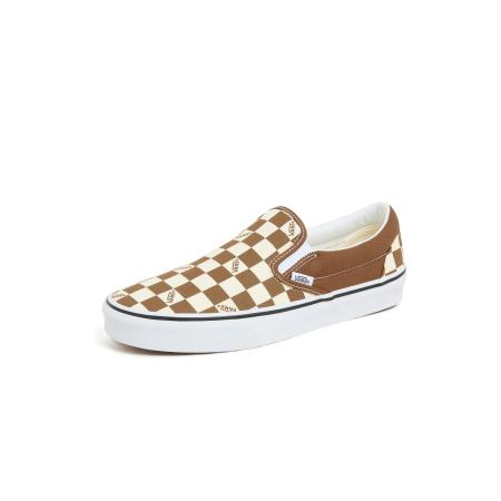 VANS Slip-ons Classic lichtbruin / wit