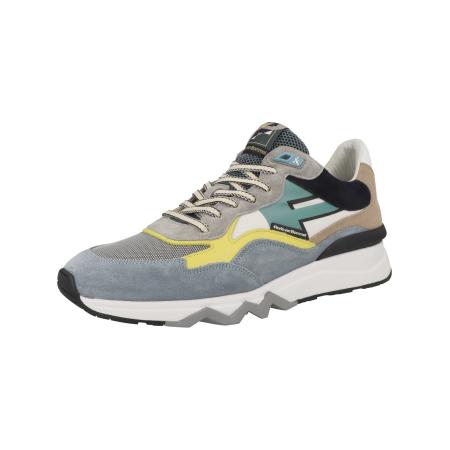 Floris van Bommel Sneakers laag De Zager 02.63 beige / opaal / geel / grijs