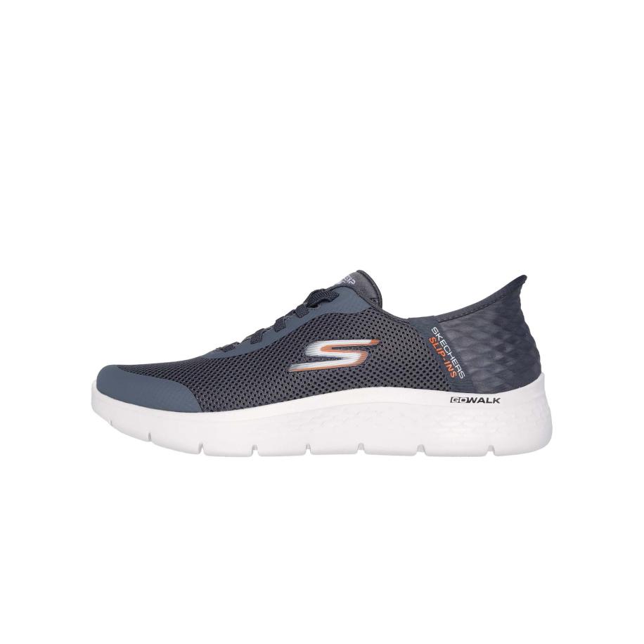 Skechers SKECHERS Sneakers laag Go Walk Flex - Hände basaltgrijs / oranje / wit -
