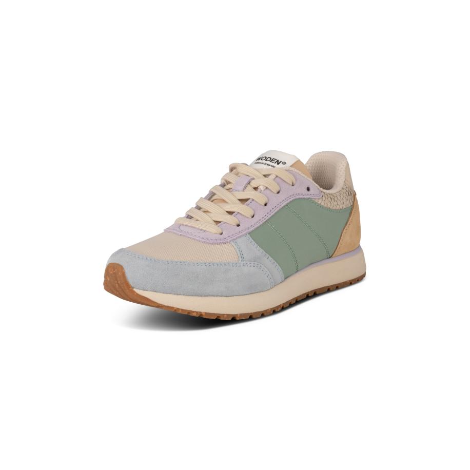 Woden WODEN Sneakers laag Ronja lichtbeige / blauw / mintgroen -