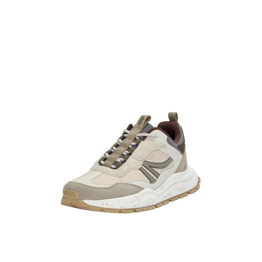 Pull&Bear Pull&Bear Sneakers laag lichtbeige / donkerbeige / donkerbruin / grijs -
