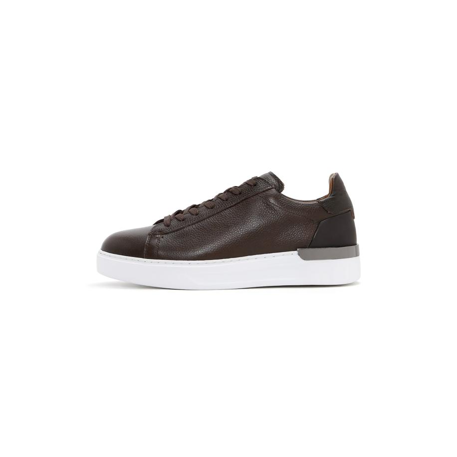 Derimod Derimod Sneakers laag bruin / wit -