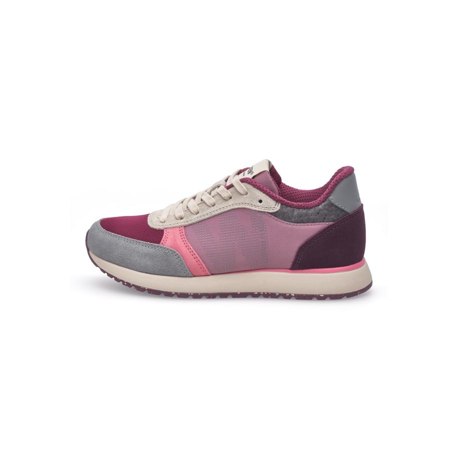 Woden WODEN Sneakers laag Ronja beige / grijs / lichtroze / donkerroze / bourgogne -