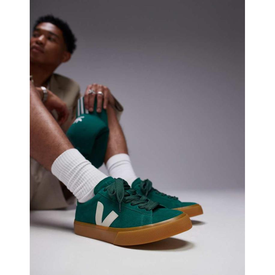 VEJA - Campo Bold - Suède sneakers in groen Groen