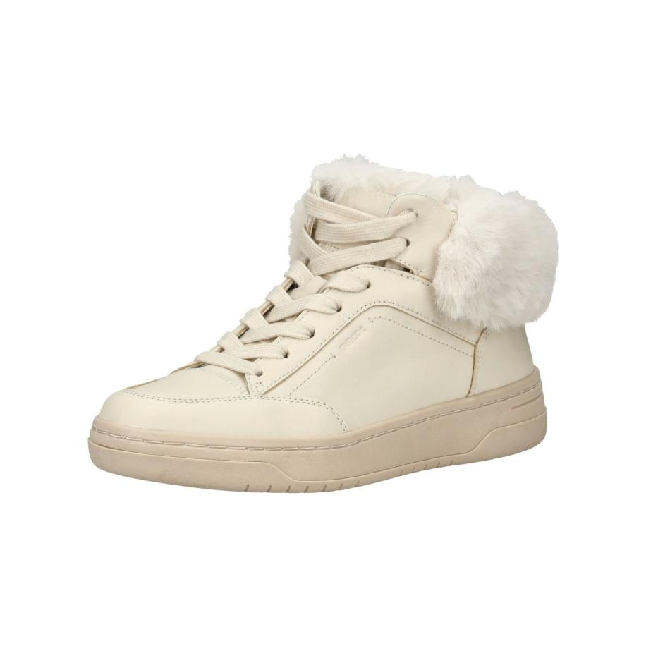 Geox GEOX Sneakers hoog offwhite -