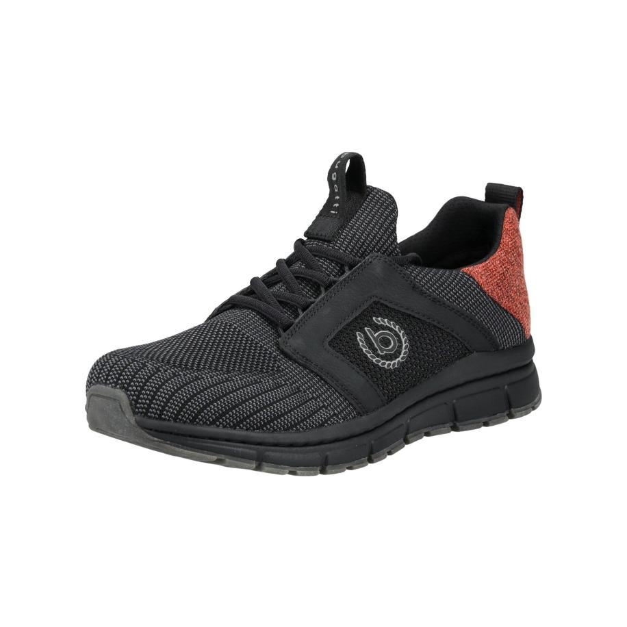 Bugatti bugatti Sneakers laag lichtgrijs / oranje gemêleerd / zwart -