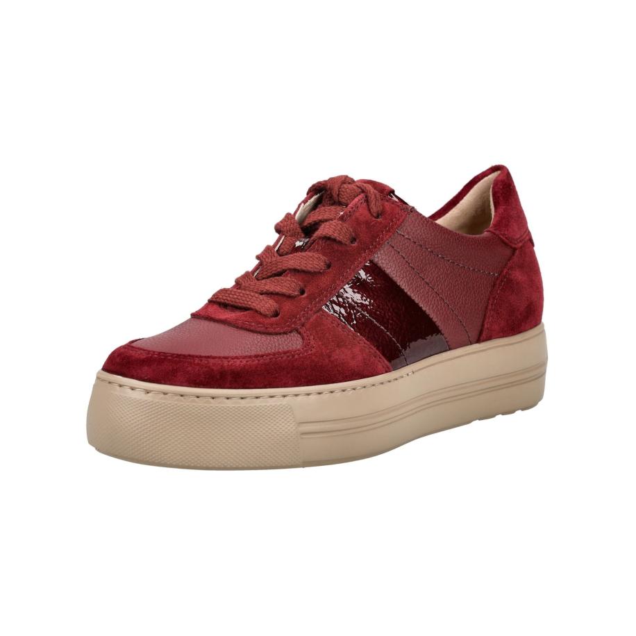 Paul Green Paul Green Sneakers laag rood / donkerrood -