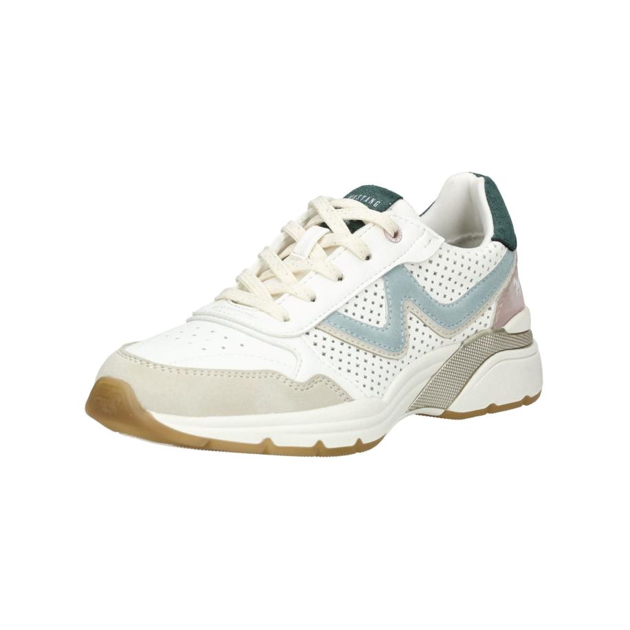 Mustang MUSTANG Sneakers laag beige / smoky blue / oudroze / wit -