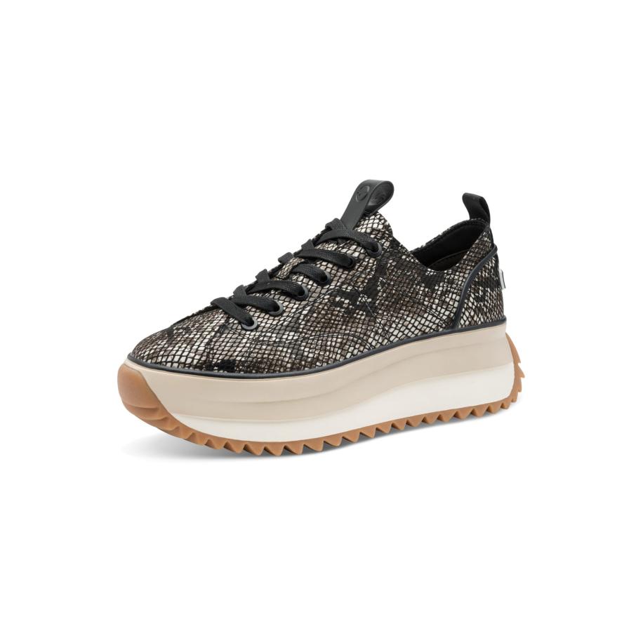 Tamaris Sneakers laag aardetinten / lichtgrijs / zwart Zwart