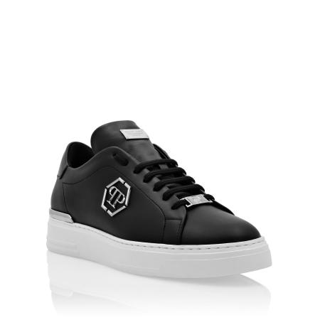 Philipp Plein Sneakers laag Hexagon zwart / zilver